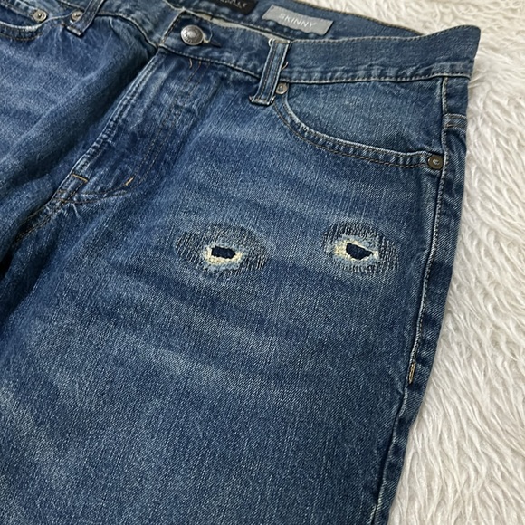 Aeropostale skinny distressed denim jeans size 34 - Picture 5 of 11